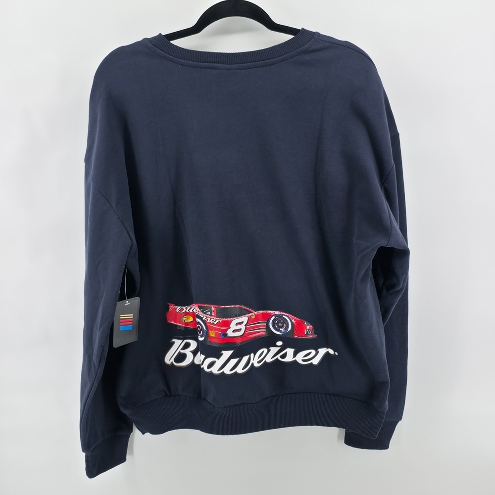 NASCAR Dale Earnhardt Jr #8 Budweiser Crewneck Sweatshirt Racing Mens Size Small - Picture 5 of 10